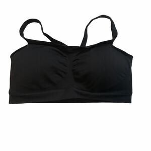 Black padded bra women's size small preloved condition sports working out